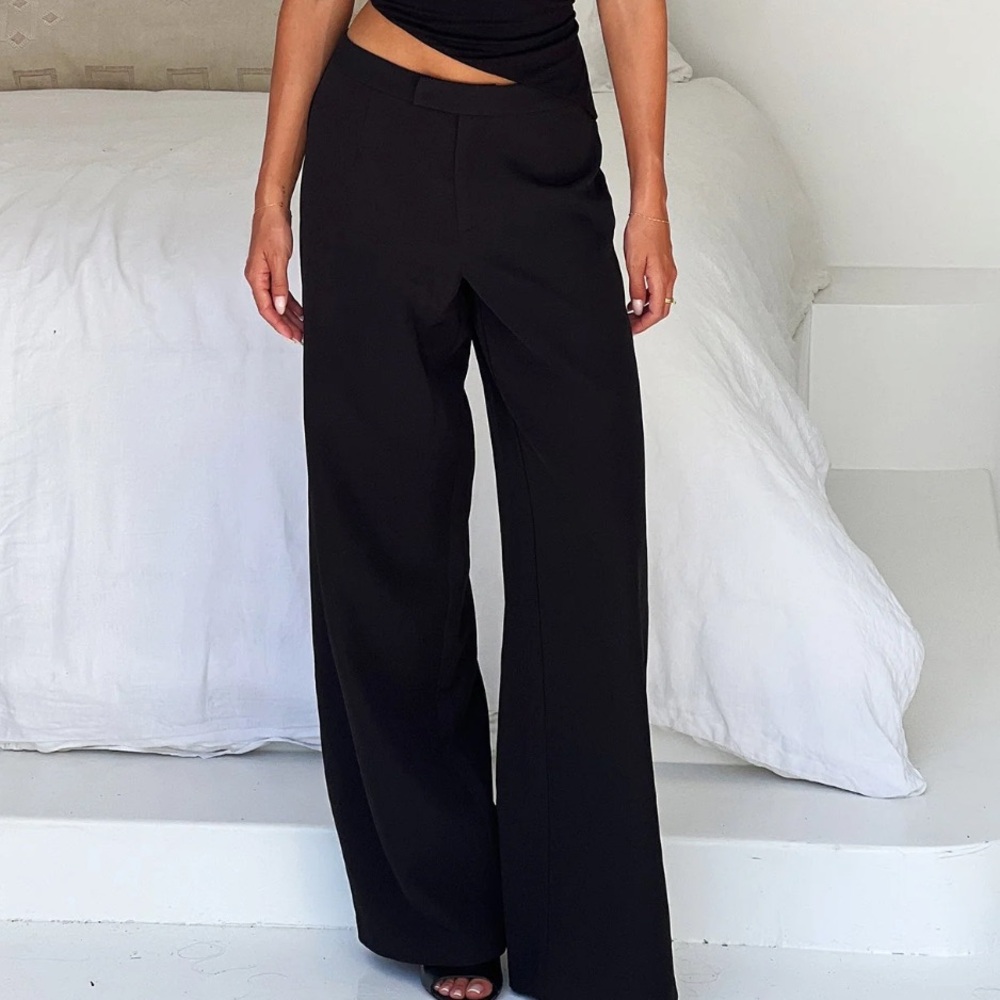 Tiger Mist Black Wide-Leg Elinor Pants
